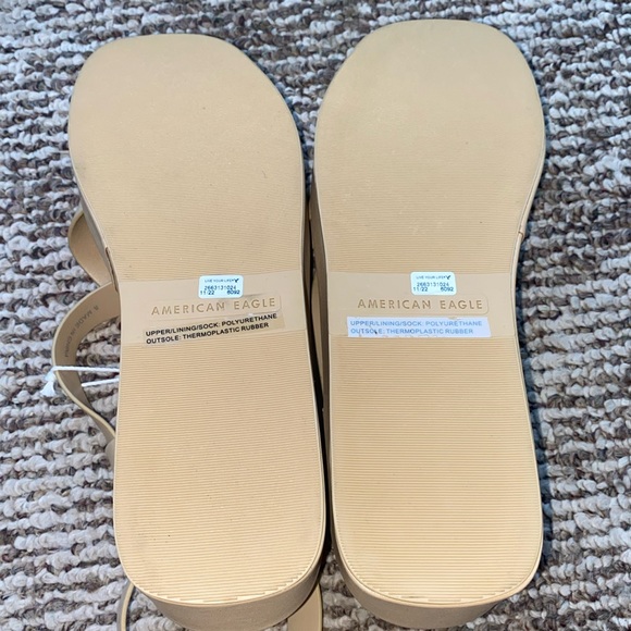 NWT - AE Strappy Y2K Platform Sandals (Light Camel / Multiple Sizes) - Picture 5 of 10